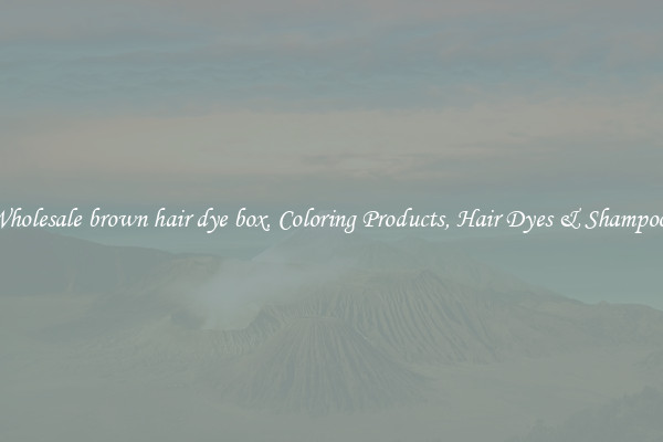 Wholesale brown hair dye box, Coloring Products, Hair Dyes & Shampoos
