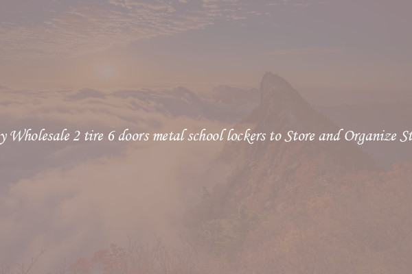 Buy Wholesale 2 tire 6 doors metal school lockers to Store and Organize Stuff