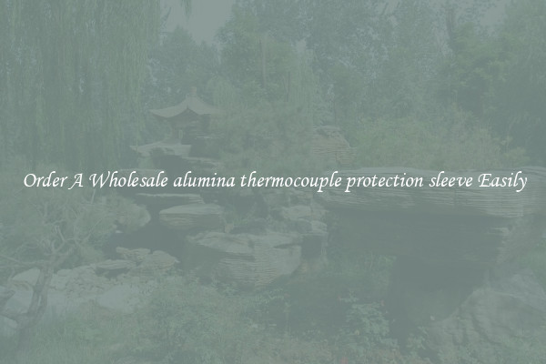 Order A Wholesale alumina thermocouple protection sleeve Easily