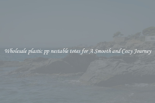 Wholesale plastic pp nestable totes for A Smooth and Cozy Journey