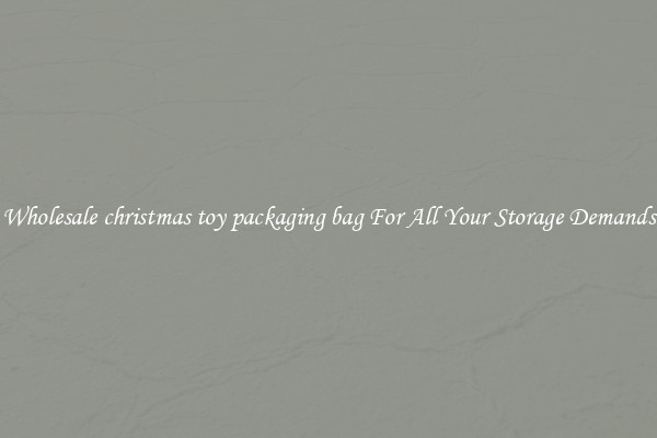 Wholesale christmas toy packaging bag For All Your Storage Demands