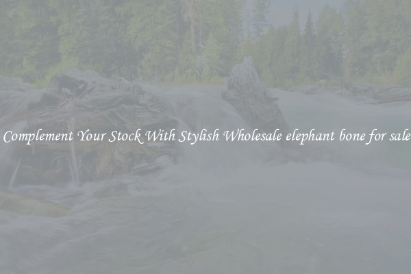 Complement Your Stock With Stylish Wholesale elephant bone for sale