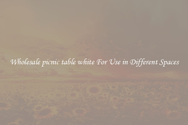 Wholesale picnic table white For Use in Different Spaces