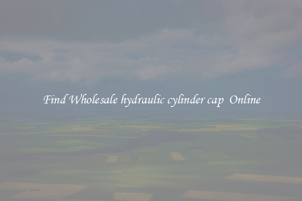 Find Wholesale hydraulic cylinder cap  Online